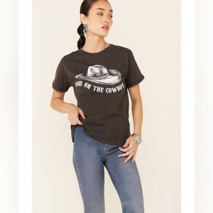 Dibs On The Cowboy Western Graphic Tee from Boot Barn by Miss Me